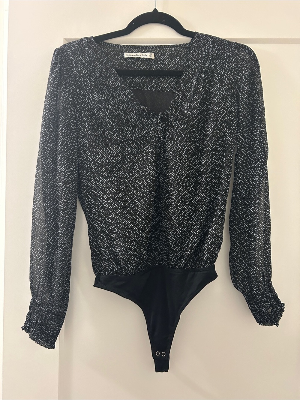 Abercrombie & Fitch Black and White Patterned Top